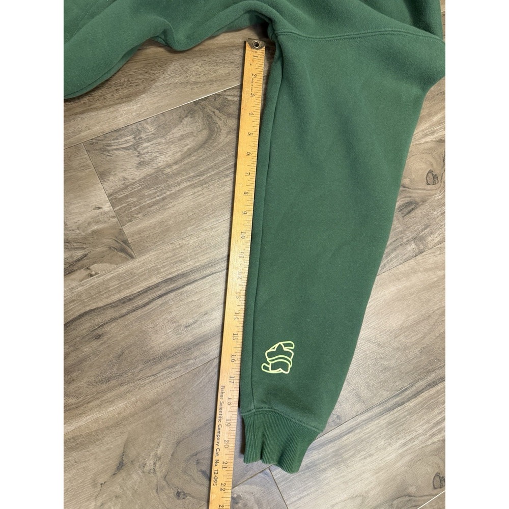 Sykkuno Hoodie Mens M Leaf Green Star Graphic Pullover Sweatshirt Heavyweight - Picture 11 of 12